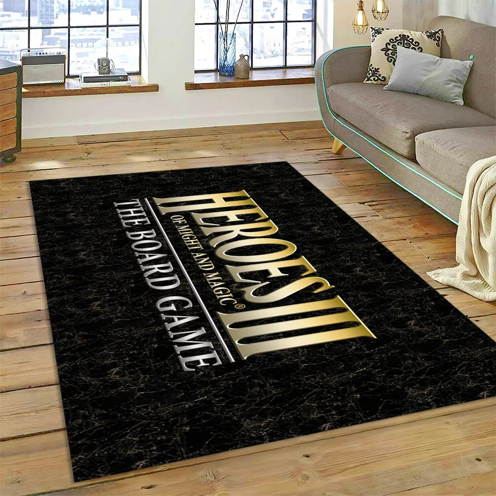 Heroes of Might & Magic Retro Gaming Rug – Non-Slip Floor Mat for Living Room, Bedroom & Sofa, 27 Designs & 9 Sizes