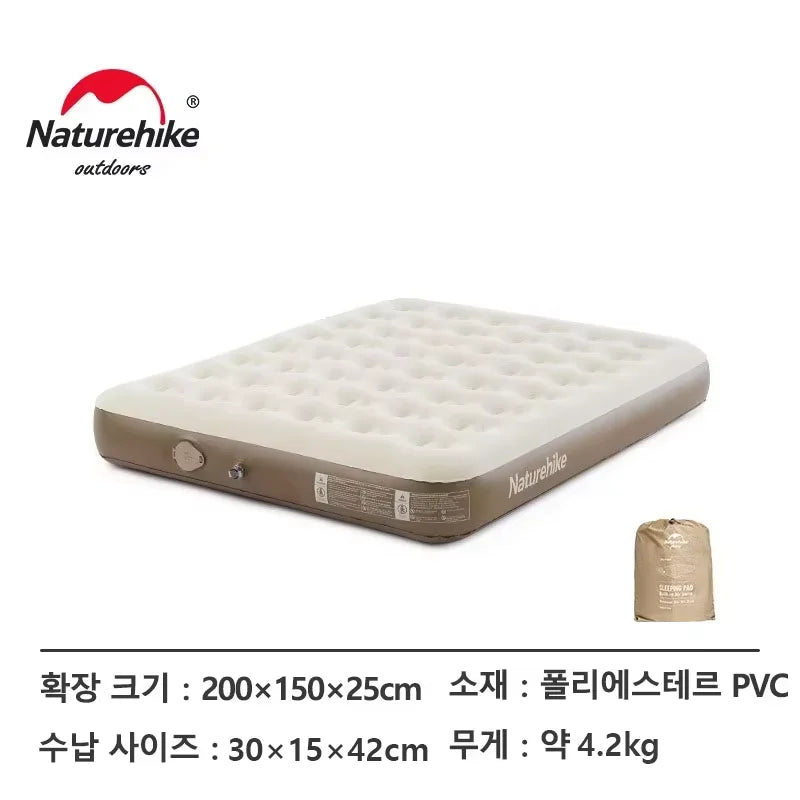 Glamping Air Mattress with Built-In Pump – Thickened Outdoor & Home Sleeping Mat, 450KG Capacity