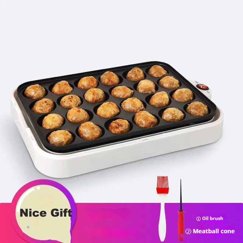 Electric Takoyaki Maker — Household Octopus Ball Grill Pan & Cake Baking Machine