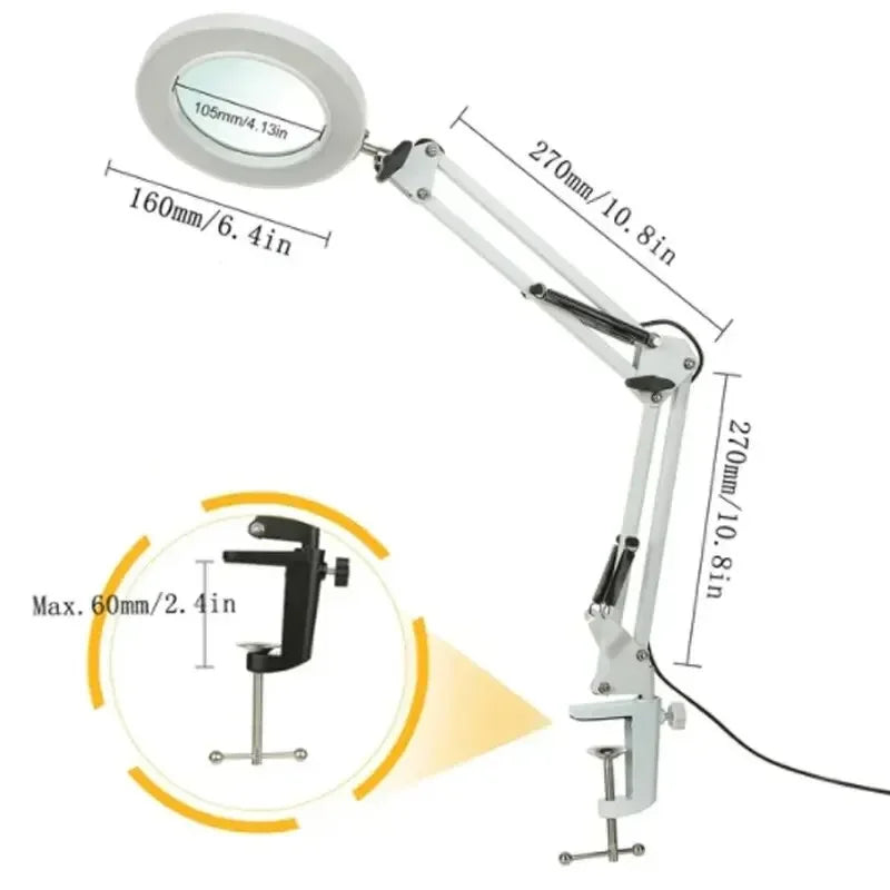 72-LED Illuminated Magnifier with 3-Color Lighting