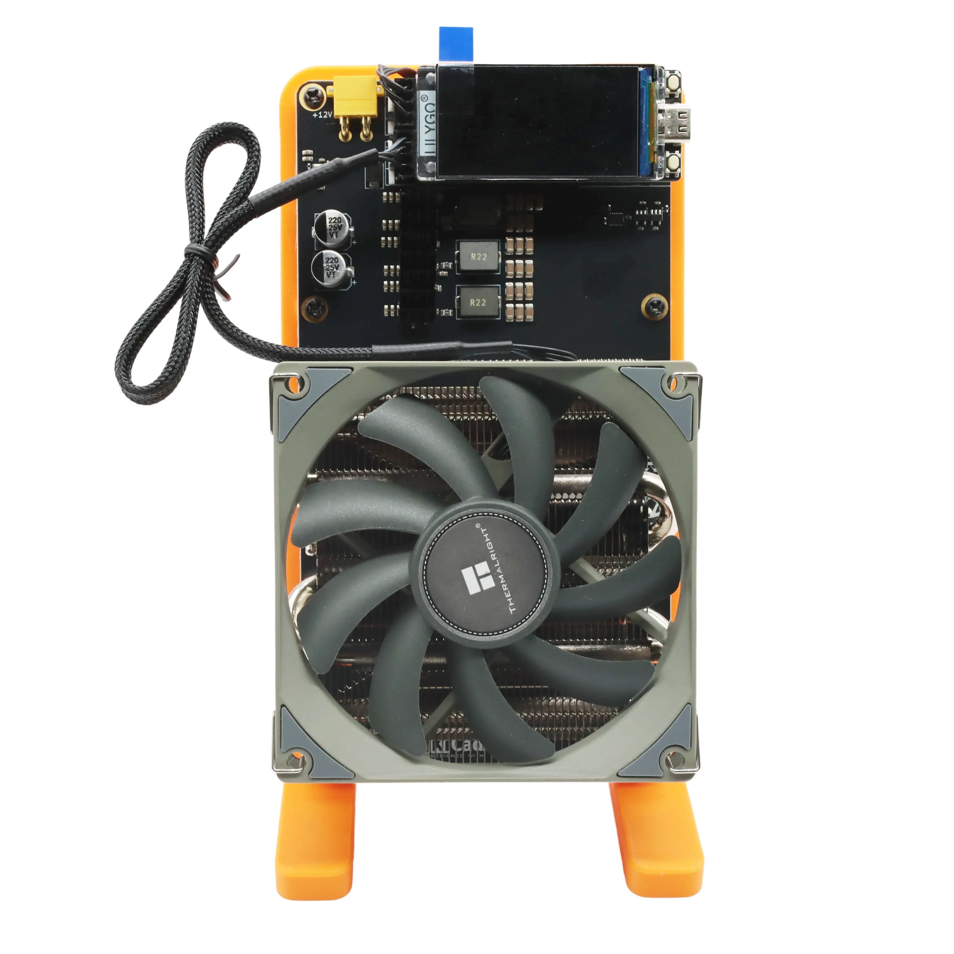 NerdQaxe++ Rev6.1 Bitcoin Solo Miner – 6 TH/s, 100W, 4× BM1370 ASIC, Wi-Fi, LCD Display