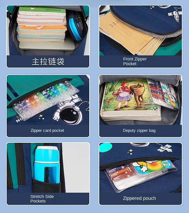Kids School Backpack – Astronaut & Bear Designs