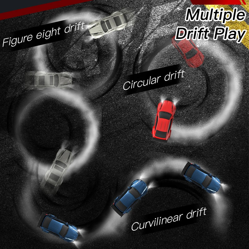 1/64 Scale Mini 4WD RC Drift Car – High Speed GTR Racing Model
