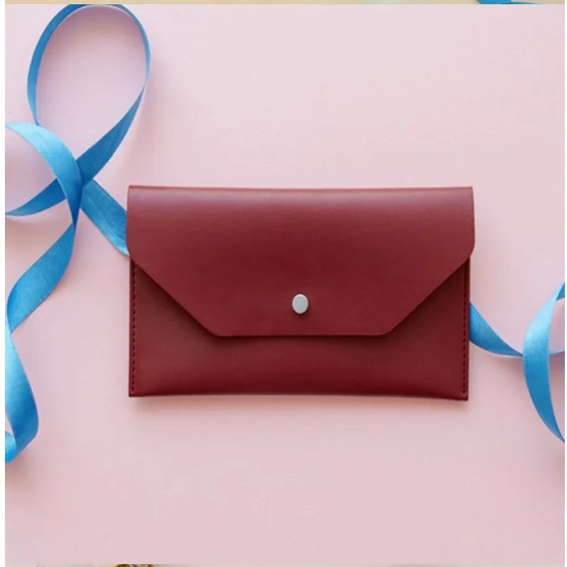 Ultra-Thin Cash Envelope Wallet – Waterproof PU Leather Money Organizer & Card Holder
