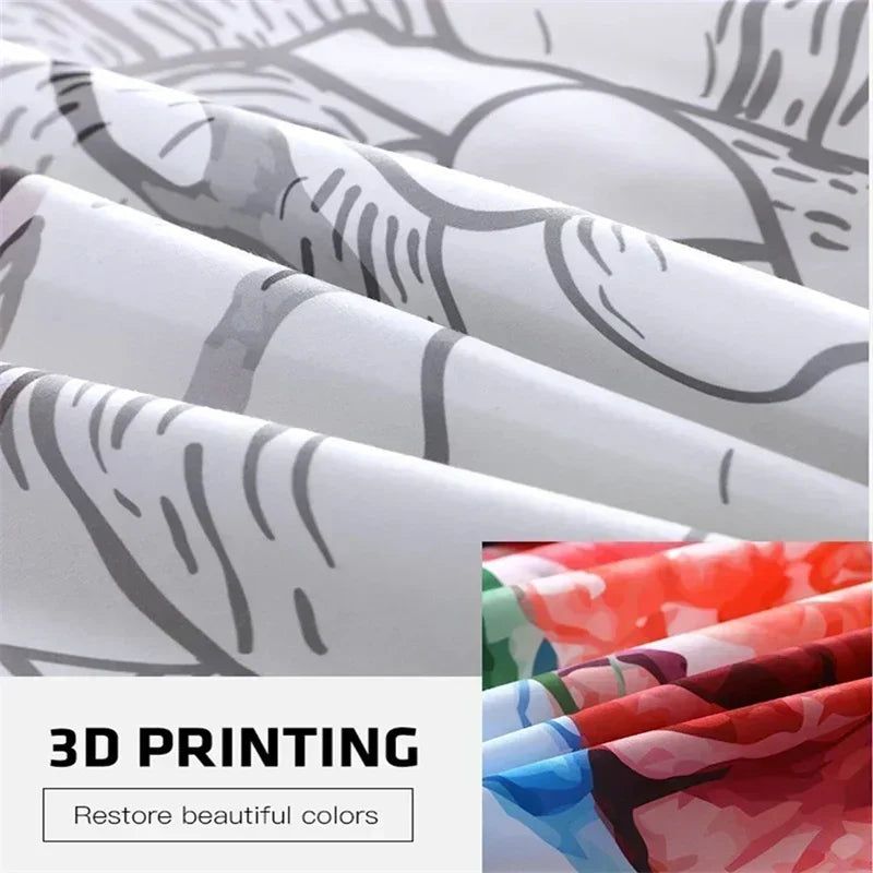 3D Print Japanese Anime Duvet Cover Set | Kawaii Miku Design, Single to King Size, Kids & Adults Bedroom