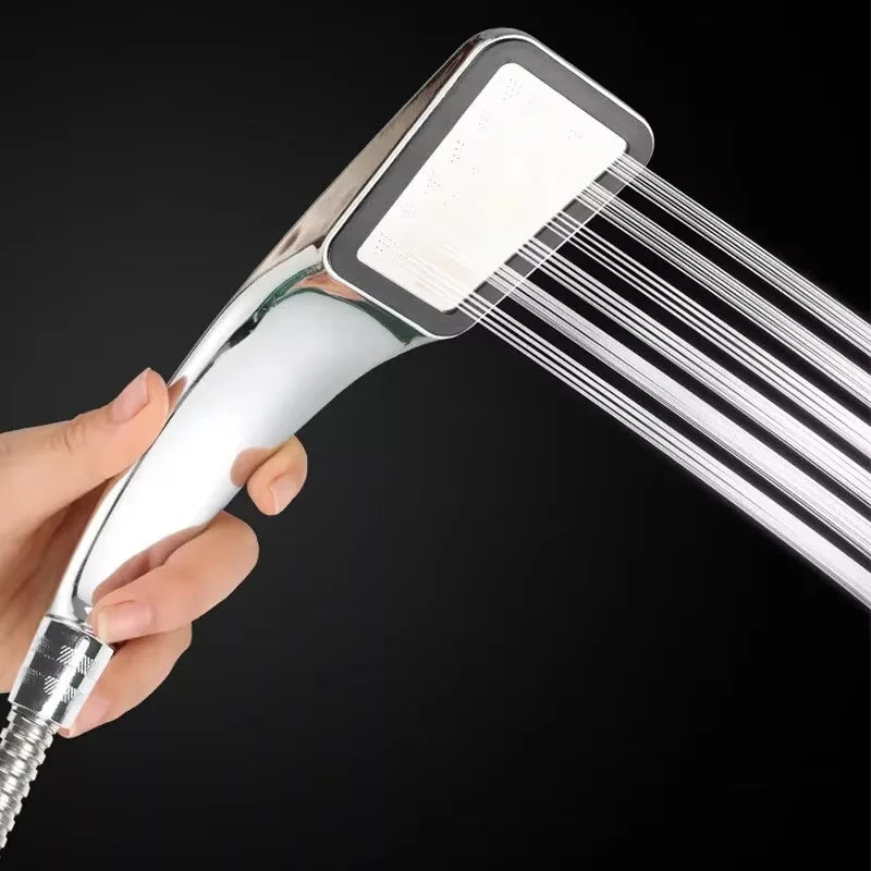 High-Pressure Square Rainfall Shower Head — Water Saving