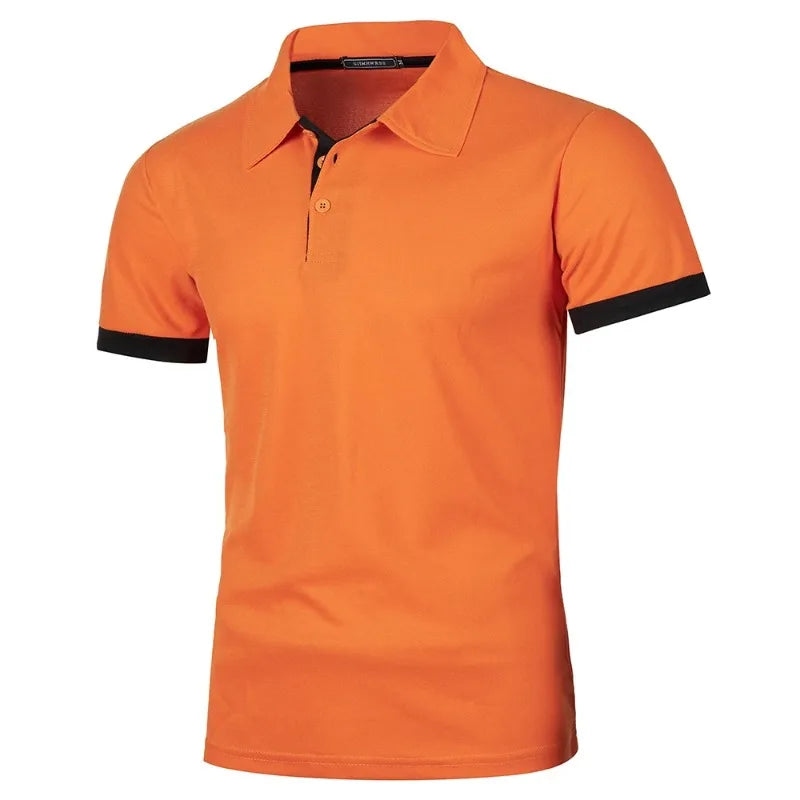 Men's Solid Color Polo Shirt — Classic Everyday Polo