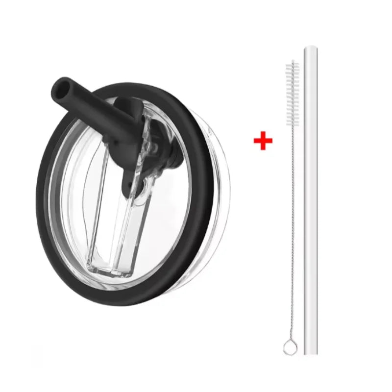 40oz Flip Straw Replacement Lid for Stanley 2.0 Tumbler – Leak-Proof Lid with Straw & Cleaning Brush
