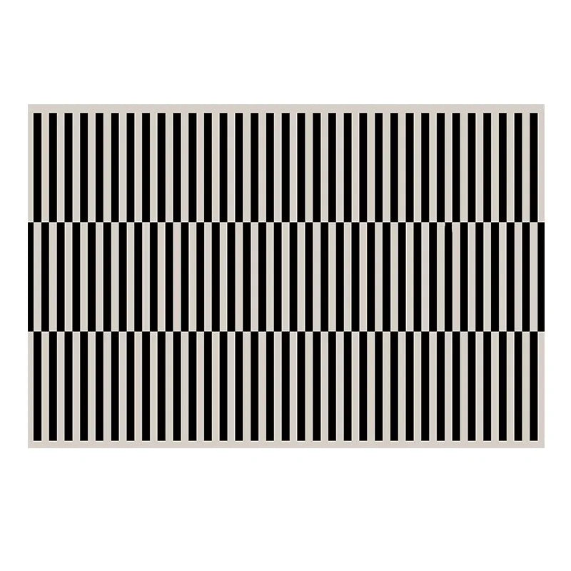 French Retro Checkerboard Plush Rug – Large Area Plaid Carpet for Bedroom & Living Room, 20 Styles & 10 Sizes