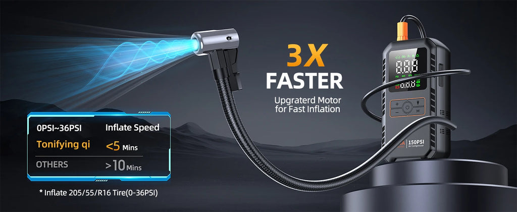 PAIVIROKU Car Jump Starter with Air Compressor