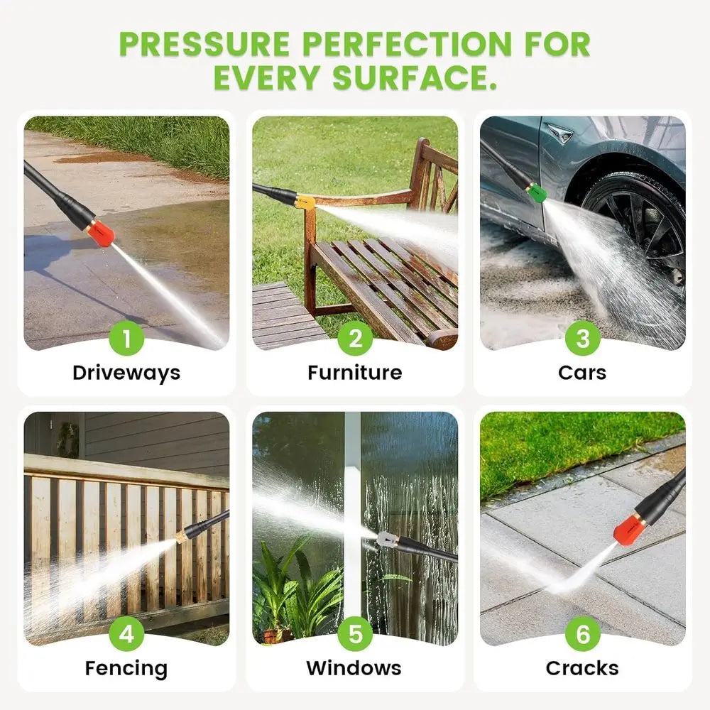 Electric Pressure Washer – 33-Foot Hose & Foam Cannon