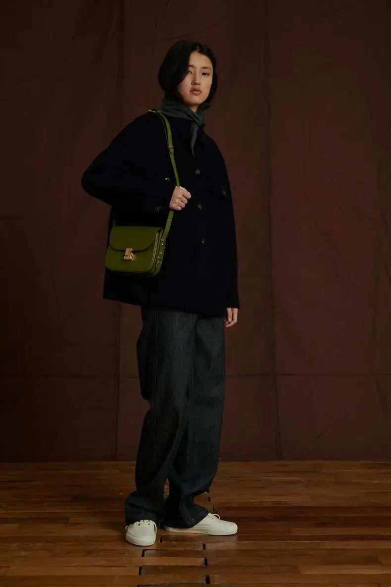 Tofu Square Crossbody Satchel – Luxury PU Leather Small Shoulder Bag for Women