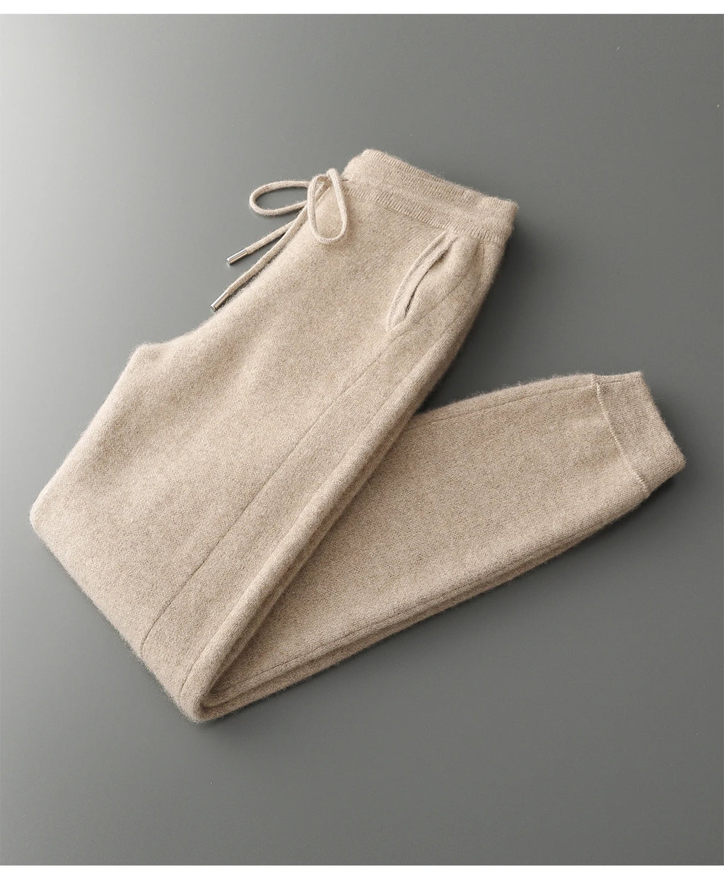 Men's 100% Merino Wool Zip Cardigan & Slim-Fit Pants Set – Warm 2-Piece Winter Suit