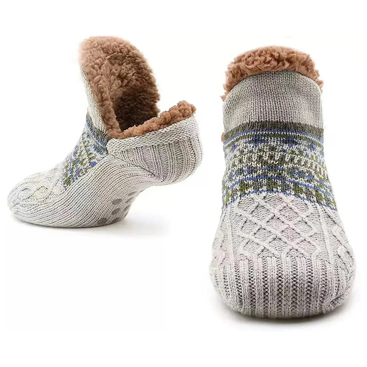 Cozy Winter Slipper Socks with Gripper Soles