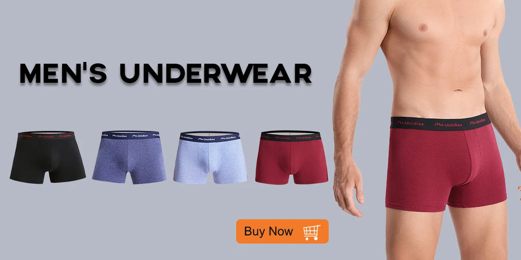 Men's Cotton-Blend Boxer Briefs with Letter Waistband, 4-Pack