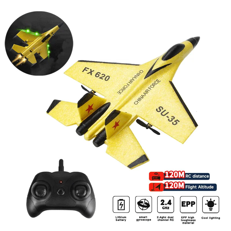 SU35 2.4G RC Foam Fighter Glider Airplane – Remote Control EPP Fixed Wing Plane