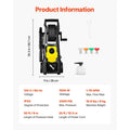 Electric Pressure Washer – 30-Foot Hose & Five Nozzles