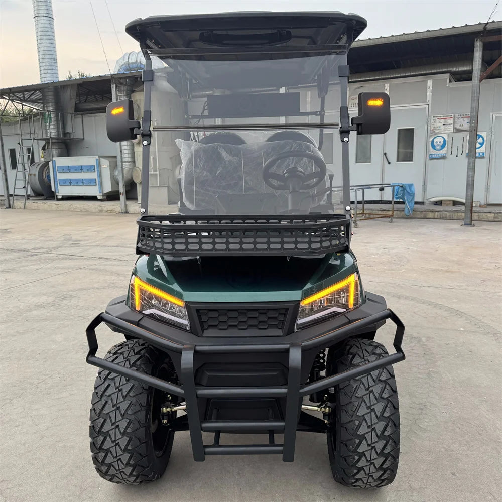Street Legal 4-Seater Electric Golf Cart — 72V Lithium Battery, 5kW AC Motor