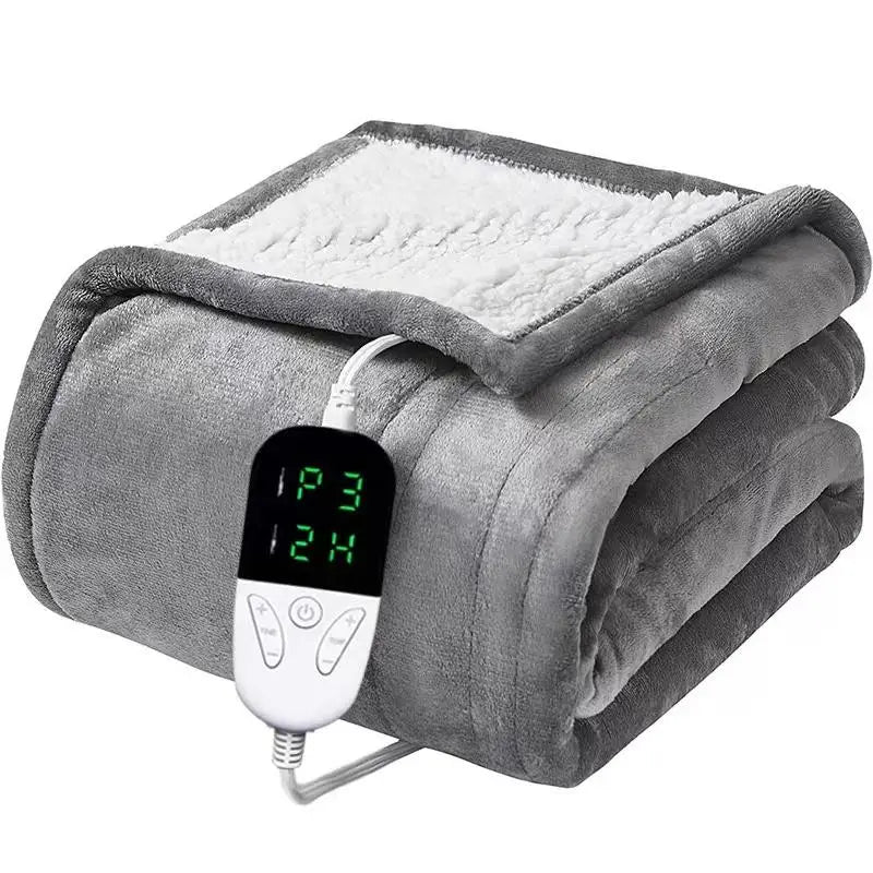 Electric Heated Blanket – Soft Throw with 6 Heating Levels, 4-Hour Auto-Off & Overheat Protection