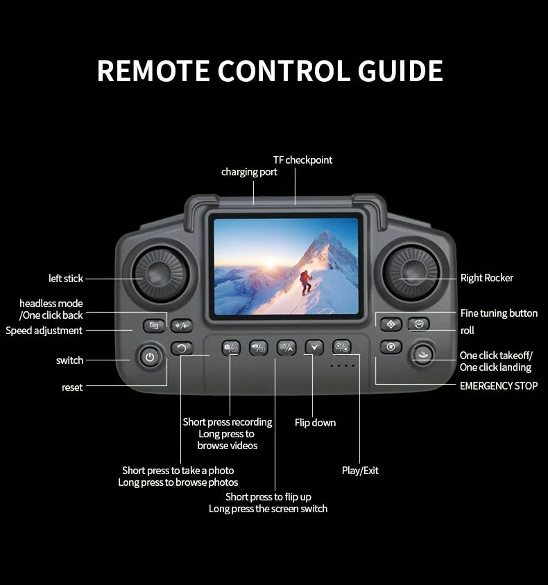 E88 Pro Max Foldable Drone – Dual Camera, 4K/1080p, Brushless Motor, Beginner-Friendly
