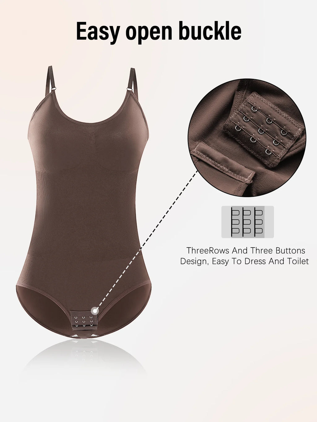 Seamless Slimming Open-Crotch Bodysuit Shapewear — Butt Lifting & Tummy Control