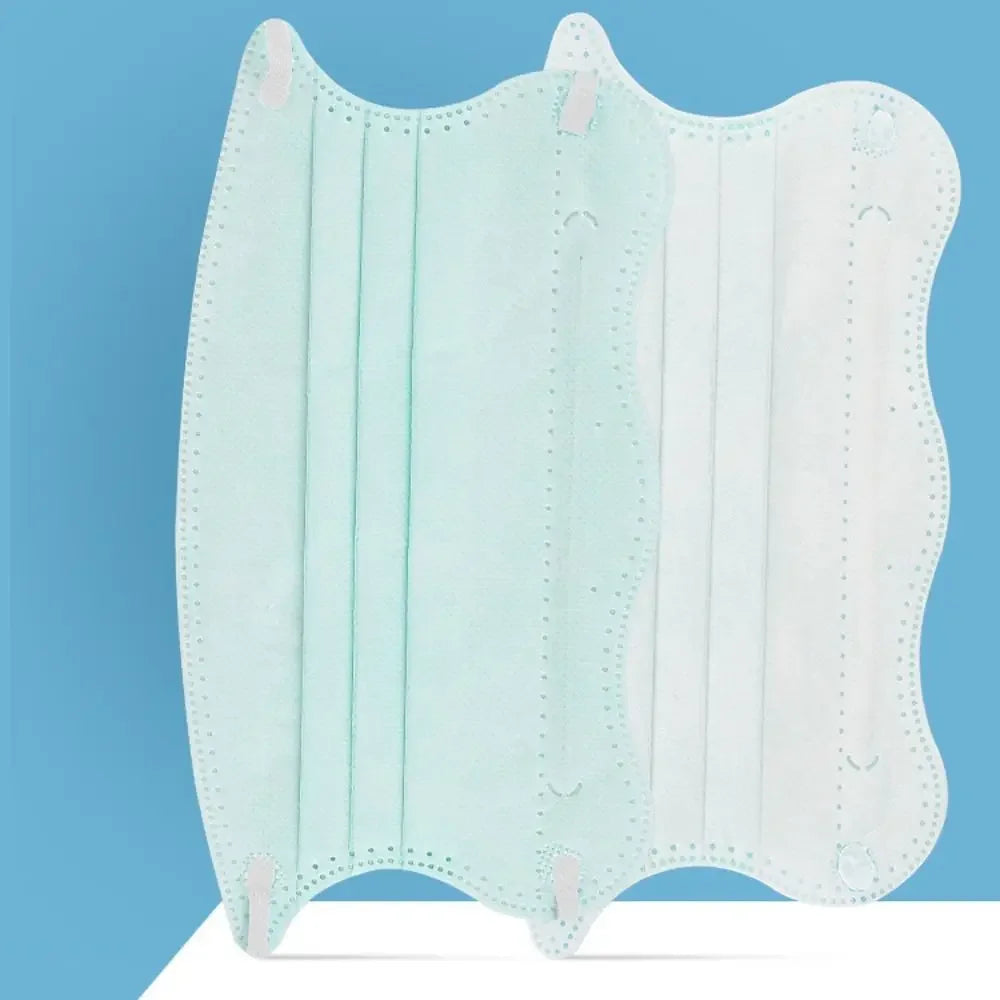 Butterfly-Shaped 3-Layer Disposable Face Masks — 50 Pack
