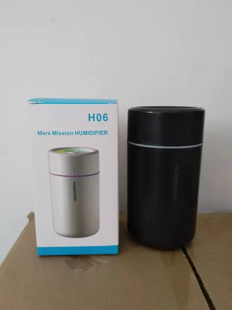 280ml Aroma Diffuser & Air Humidifier — Colorful LED Atmosphere Light, Silent, for Home & Car