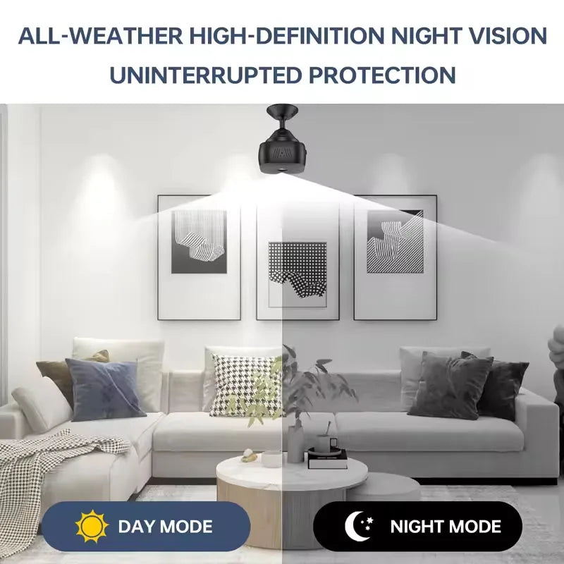 HD Mini WiFi Security Camera – Full Color Night Vision, Motion Detection, Waterproof | Indoor & Outdoor