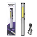 4-in-1 Rechargeable Pen Flashlight – UV, LED, COB & Red Laser with Magnetic Base for Work & EDC