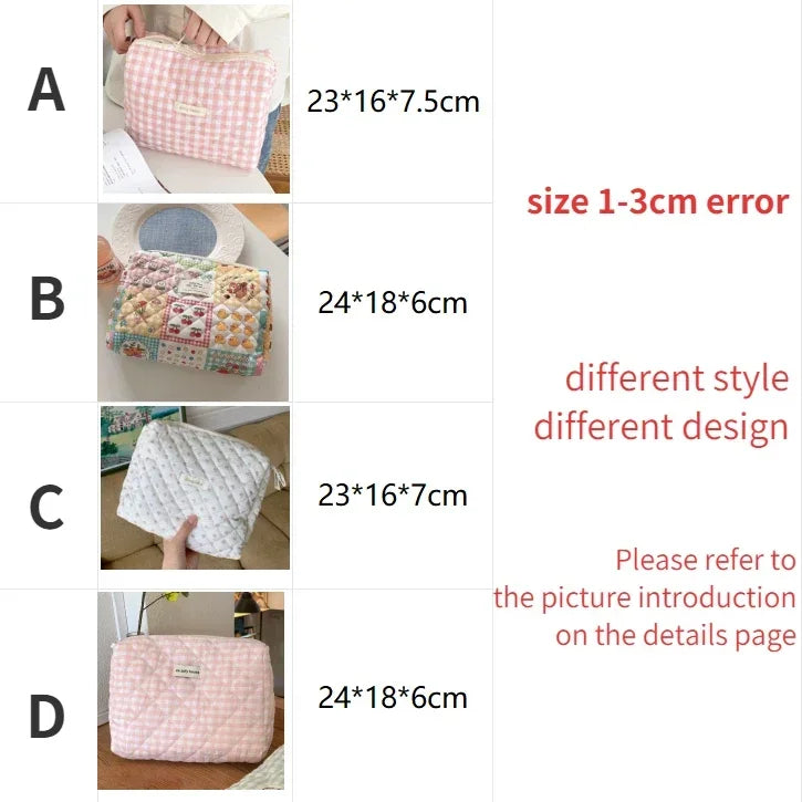 Large Capacity Cosmetic Clutch Bag – Women's Travel Makeup Storage Bag with Zipper