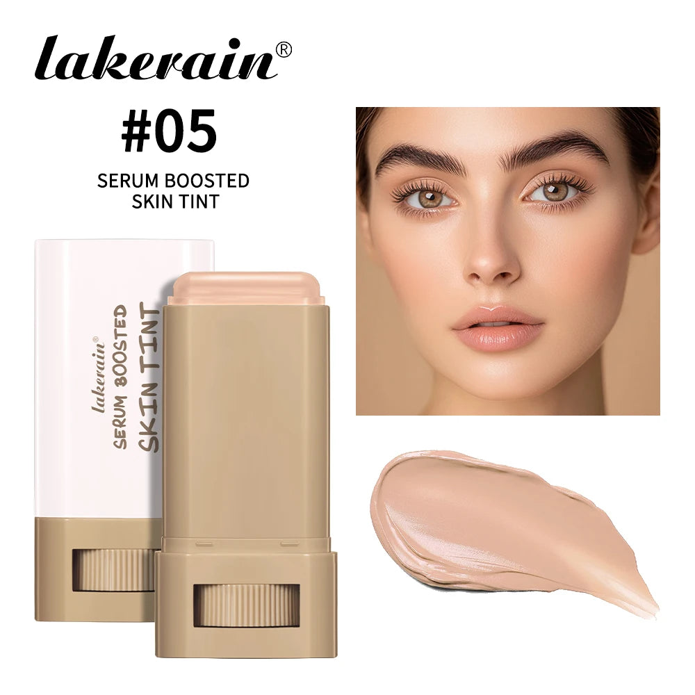 Skin Tint Foundation Stick — Waterproof Nourishing Tinted Serum Contour Balm