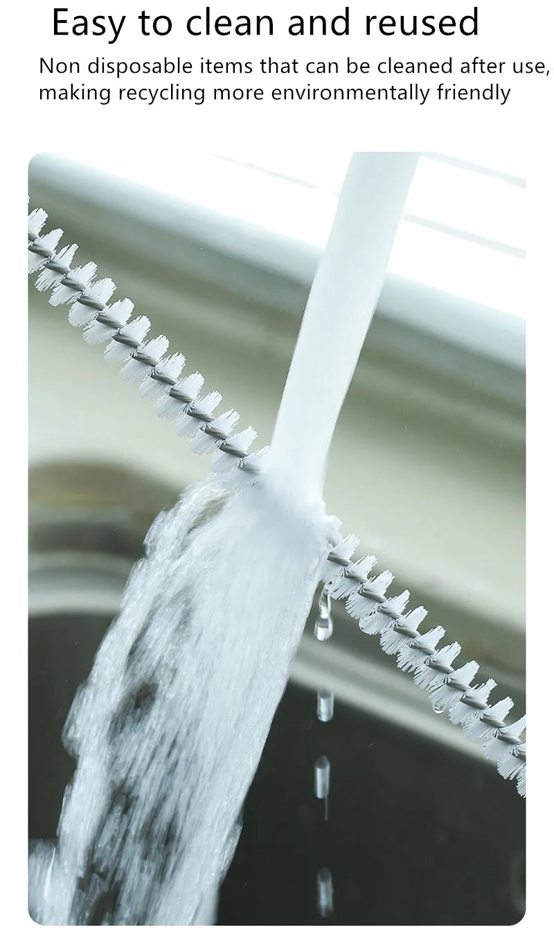 Flexible Drain Cleaning Brush — Pipe Dredging Tool for Bathroom, Kitchen & Sink Clogs