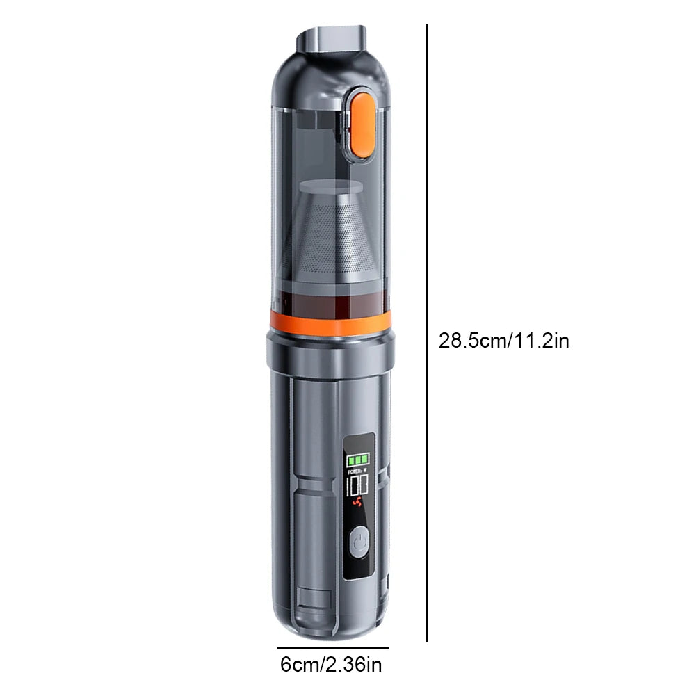Handheld Car Vacuum – 17kPa Cordless Brushless Cleaner