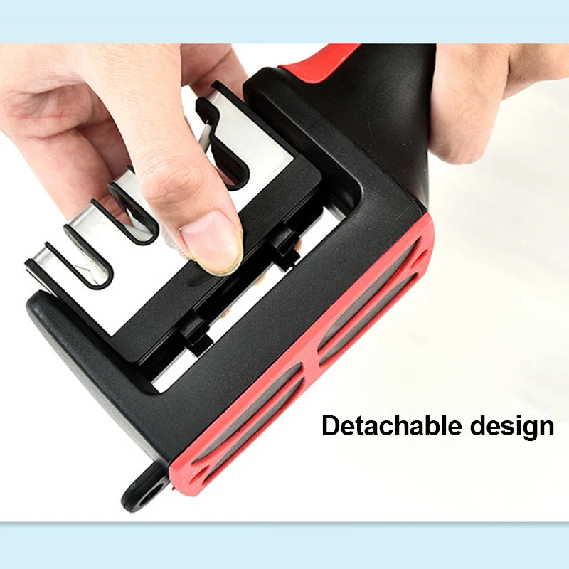 4-Segment Knife Sharpener — Multi-Functional Handheld Sharpening Stone