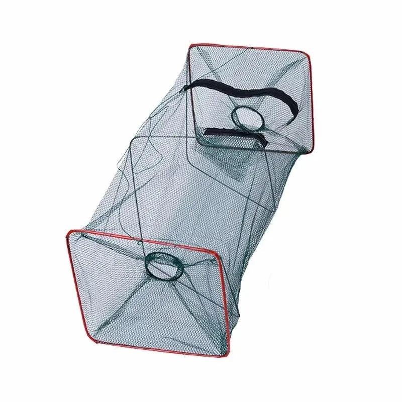 Collapsible Cast Net Fish Cage — Nylon Mesh Trap for Crab, Shrimp & Crayfish