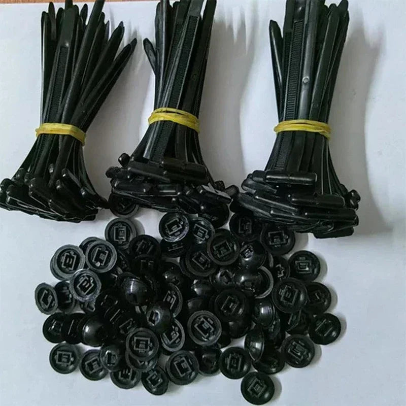 Push. Lock. Done. — ABS Nylon Cable Tie Buckle Clips | Mudguard, Fender & Trunk Lining Fasteners, Self-Locking, 5–200pcs