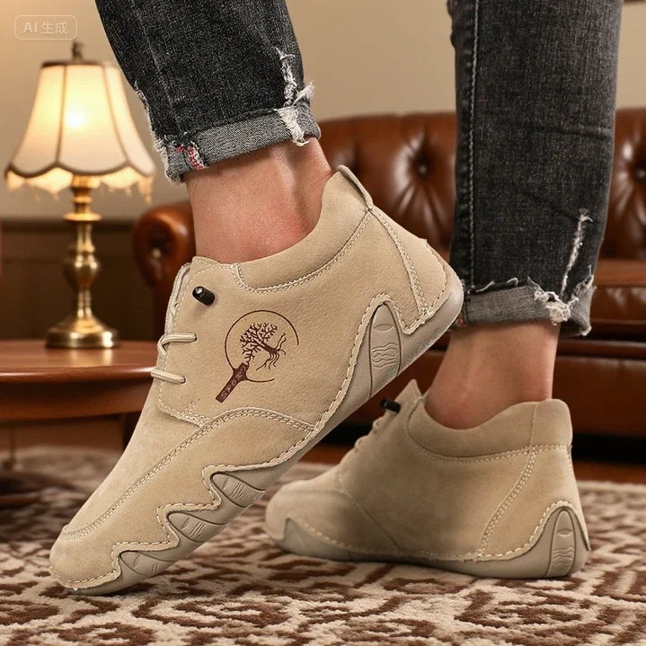 Men's Bonded Leather Slip-On Loafers