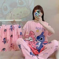 Women's New Three-piece Pajamas Homewear Set of Sweet Pajamas Cartoon Leisure Women's Homewear Pajamas Set