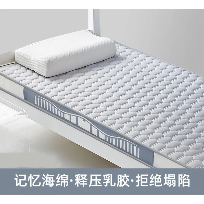 Latex Memory Cotton Mattress Cushion – Children & Home Tatami Mat, Custom Single 90x190cm, Dorm