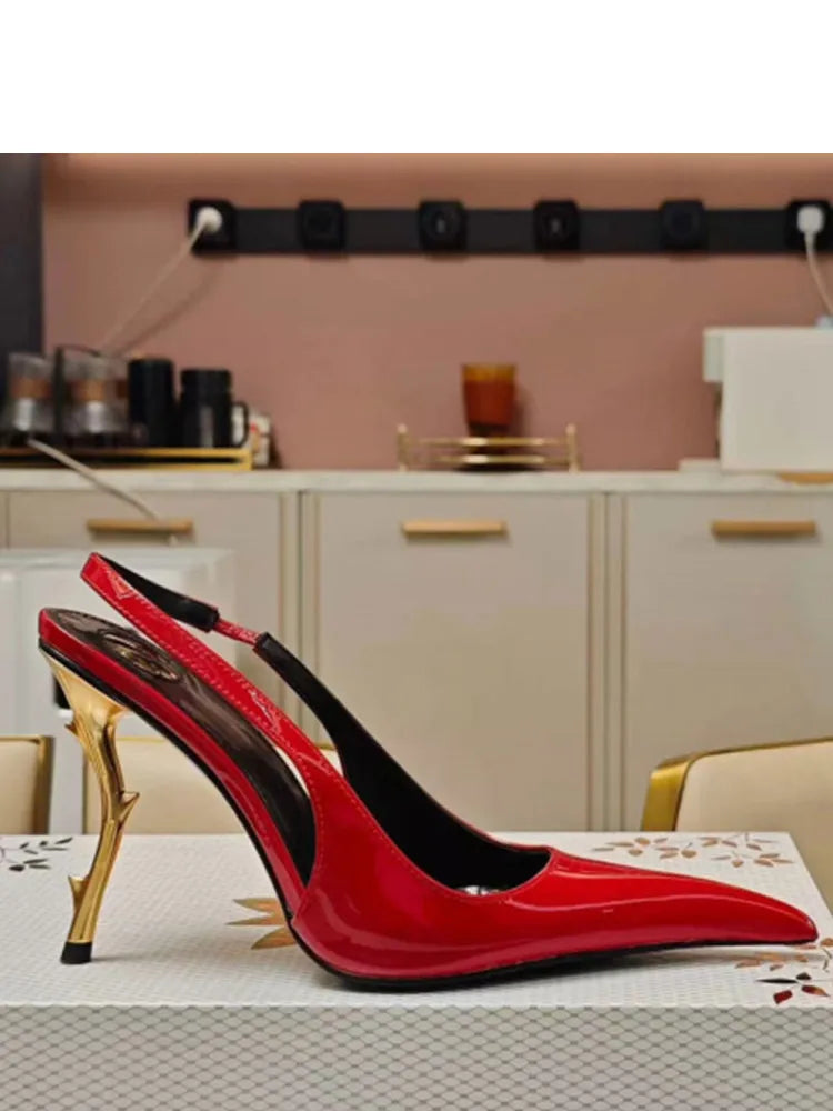 Women's Stiletto Pointed Toe Party Sandals — Sizes 34-48