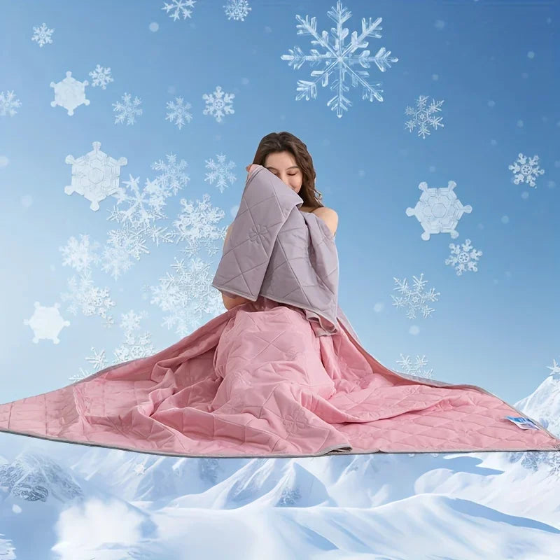 Summer Cooling Blanket – Ultra-Soft Lightweight Breathable Throw for Hot Sleepers & Cooling Pillows