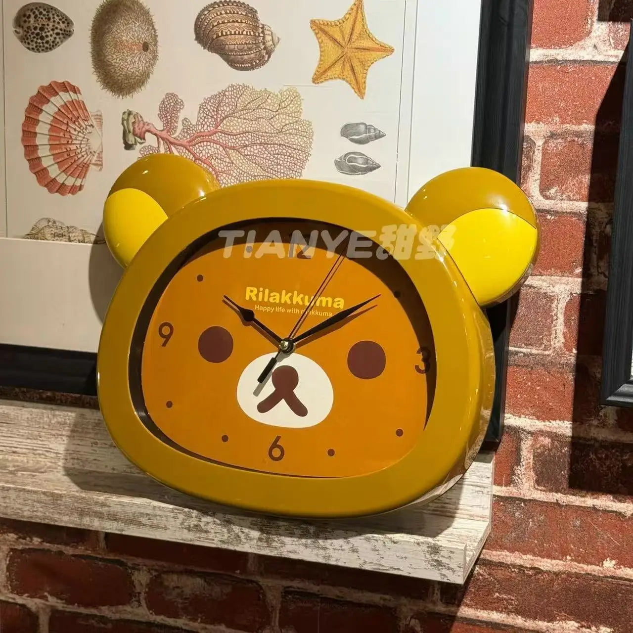 Rilakkuma Anime Wall & Alarm Clock — Cartoon Silent Quartz Clock