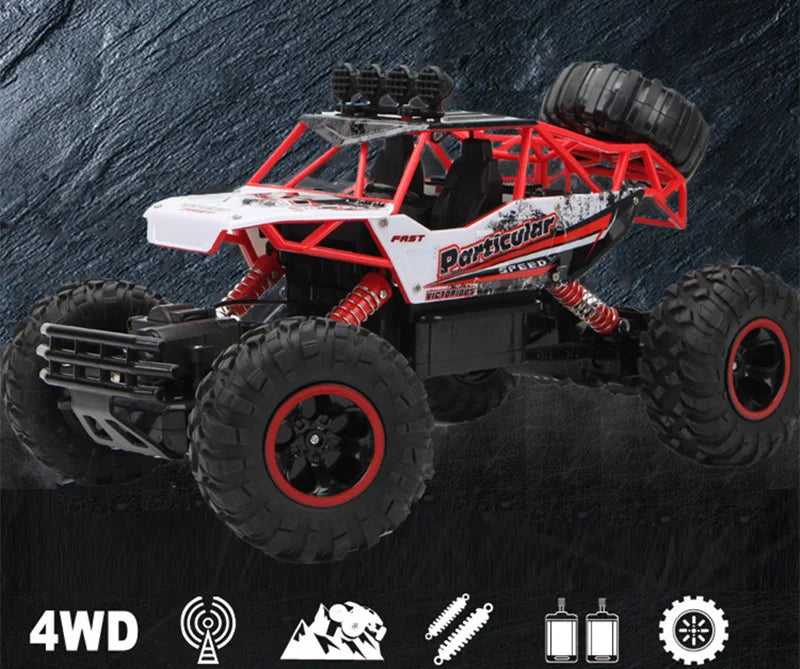1:12 / 1:16 Scale 4WD RC Off-Road Buggy Truck – Remote Control Monster Car for Kids
