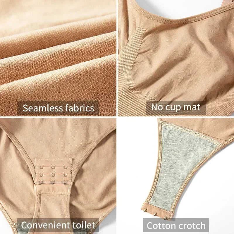 Seamless Tummy Control Butt-Lifting Bodysuit Shaper — Everyday Shapewear for Women