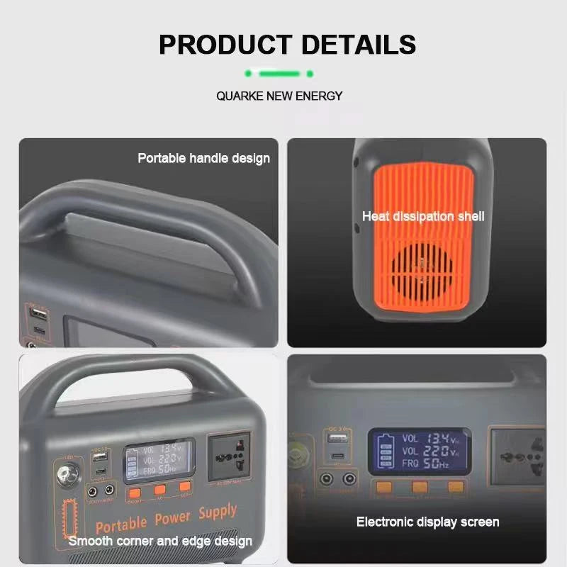 400W Portable Power Station Solar Generator — Off-Grid Power for Camping & Outdoors