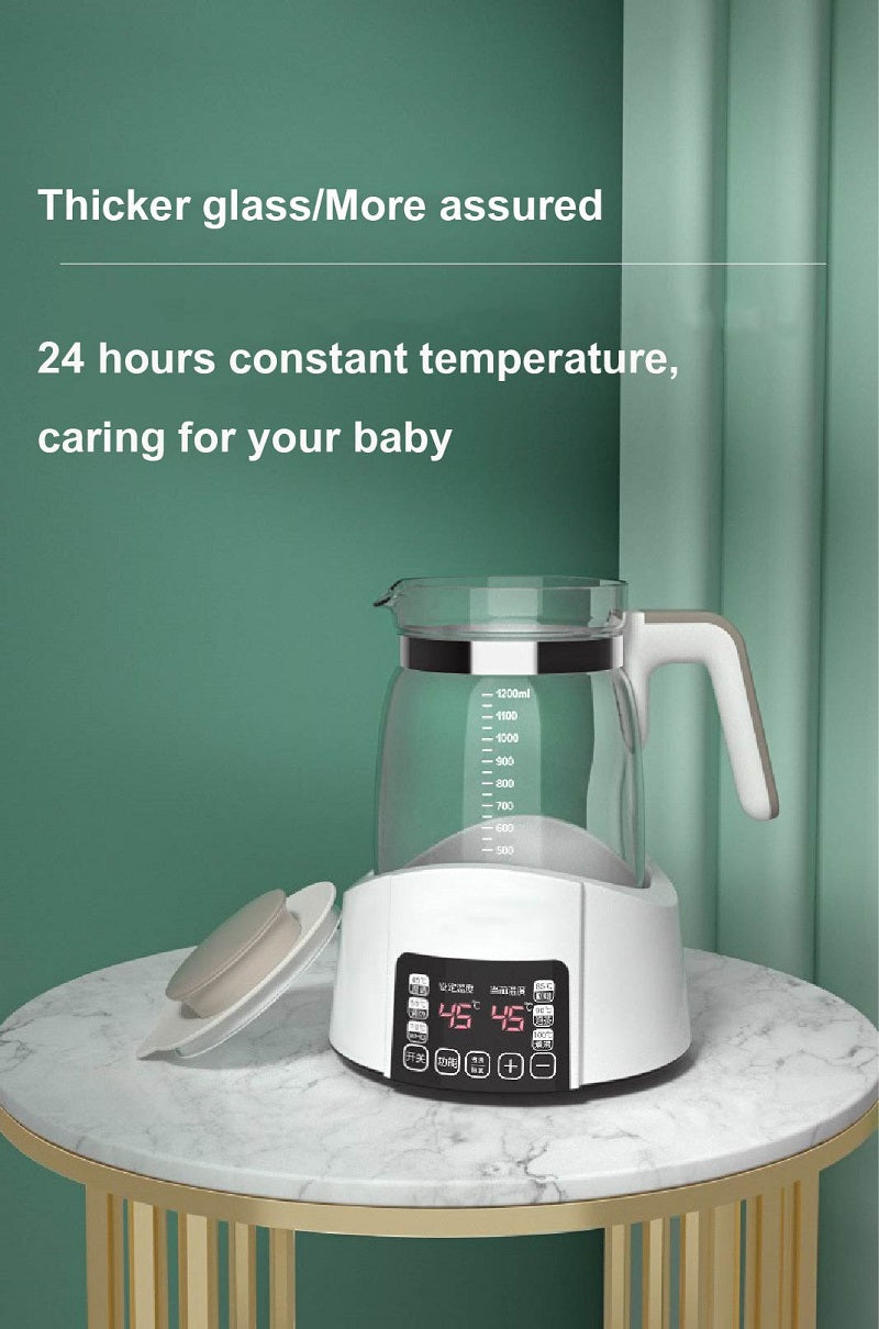 Smart Infant Milk Warmer & Thermostatic Kettle – 1.2L Auto Warm, Insulation Pot for Baby Formula & Milk Powder
