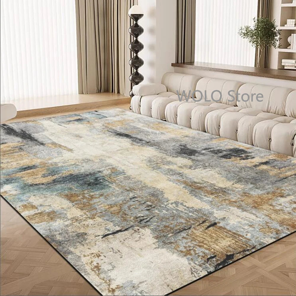 Nordic Abstract Area Rug – Washable Non-Slip Carpet for Living Room, Bedroom & Dining Room