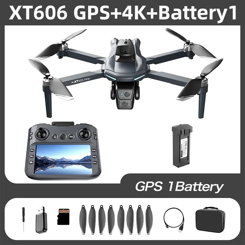 XT606 GPS Drone with Camera & Screen Remote