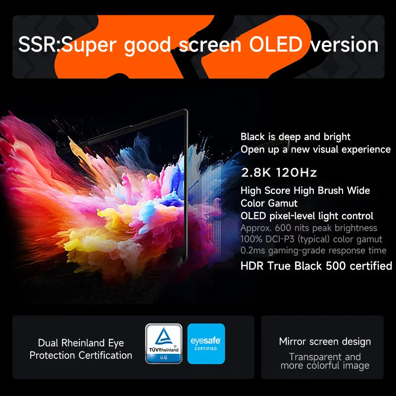 Lenovo Xiaoxin Pro14 2024 – 14" 2.8K 120Hz OLED, AMD Ryzen 7 8845H, Up to 32GB LPDDR5, 2TB PCIe 4.0 SSD