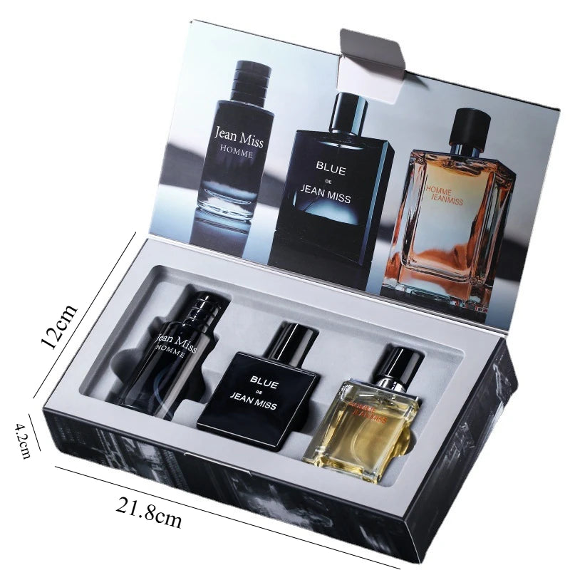 Men's Wild Fragrance Gift Set 3x30ml Eau de Toilette – Long-Lasting Masculine Scent